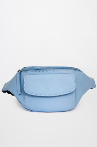 Sky Blue Zipper Bag, , image 1